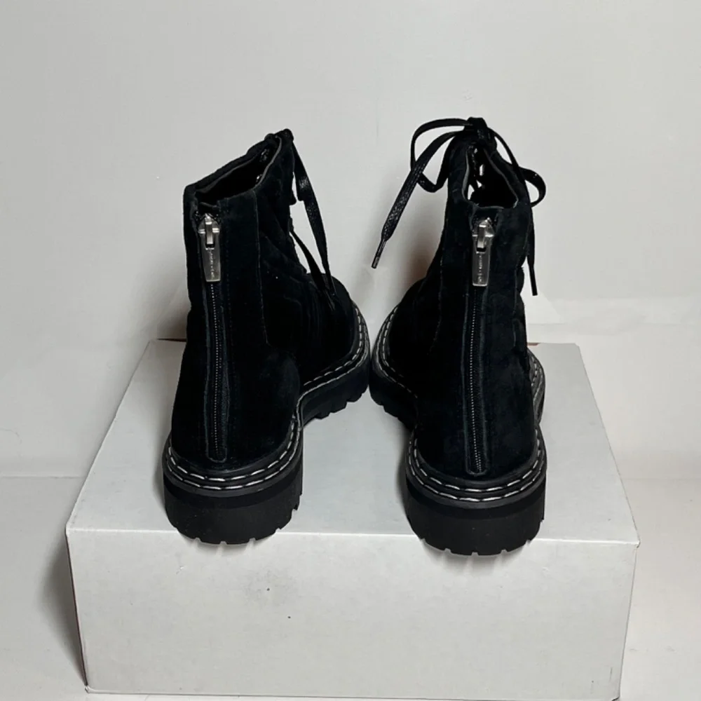 Vince Camuto x Fashion Jackson Puchenie Suede Lace-Up Hiker Boots - Picture 5 of 6